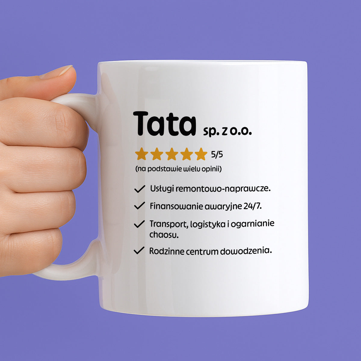 Kubek z nadrukiem - "Tata spółka z o.o."