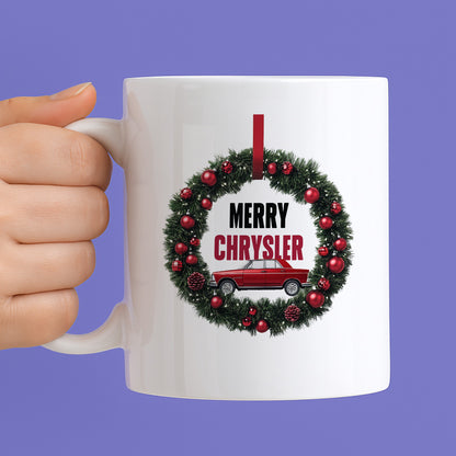 Kubek świąteczny mem "Merry Chrysler"