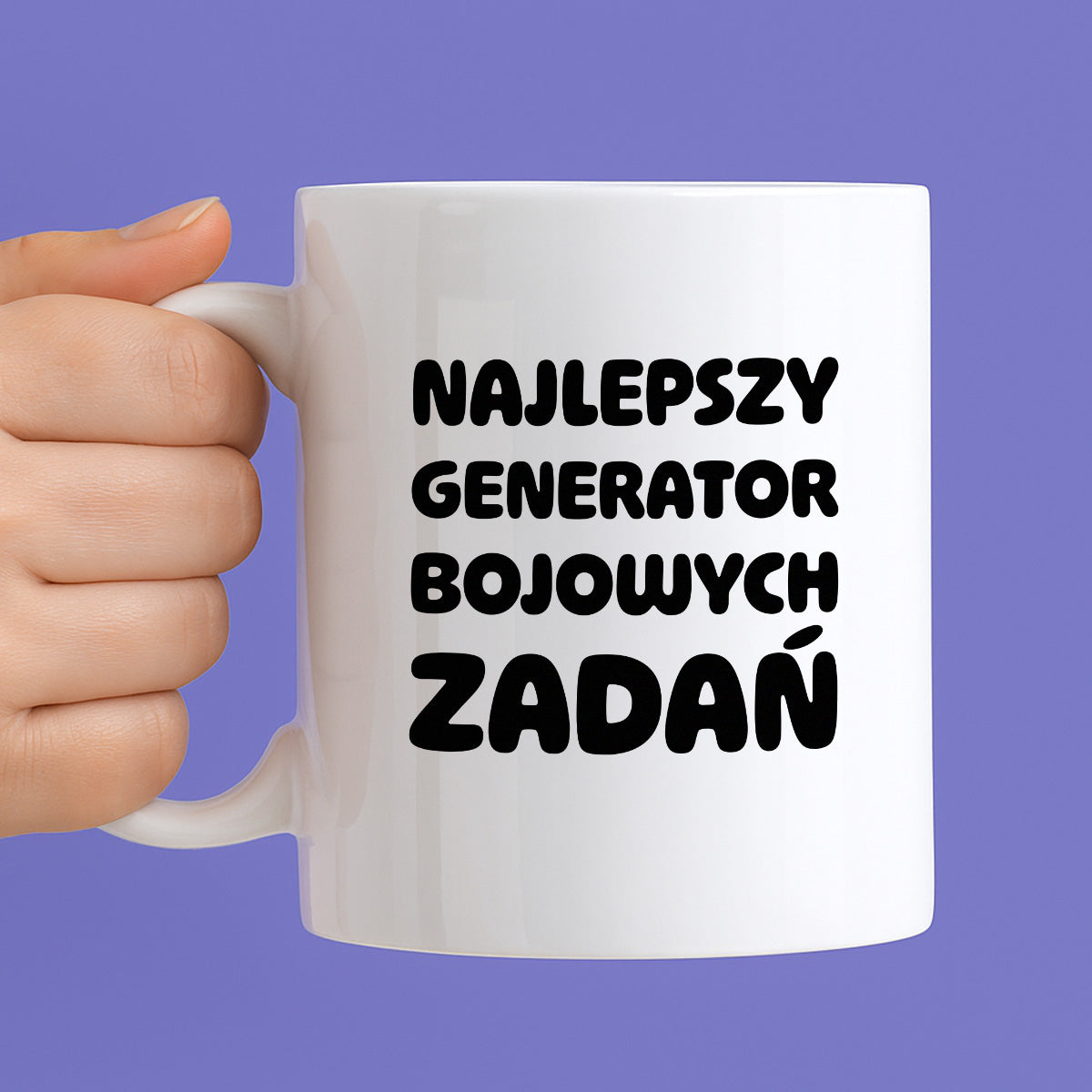 Kubek z nadrukiem - "Najlepszy generator bojowych zadań"
