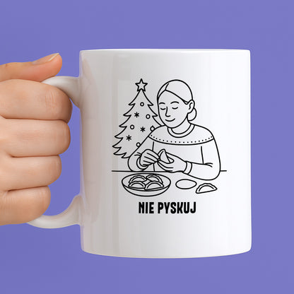 Kubek świąteczny z cytatem MAMY - "Nie pyskuj"