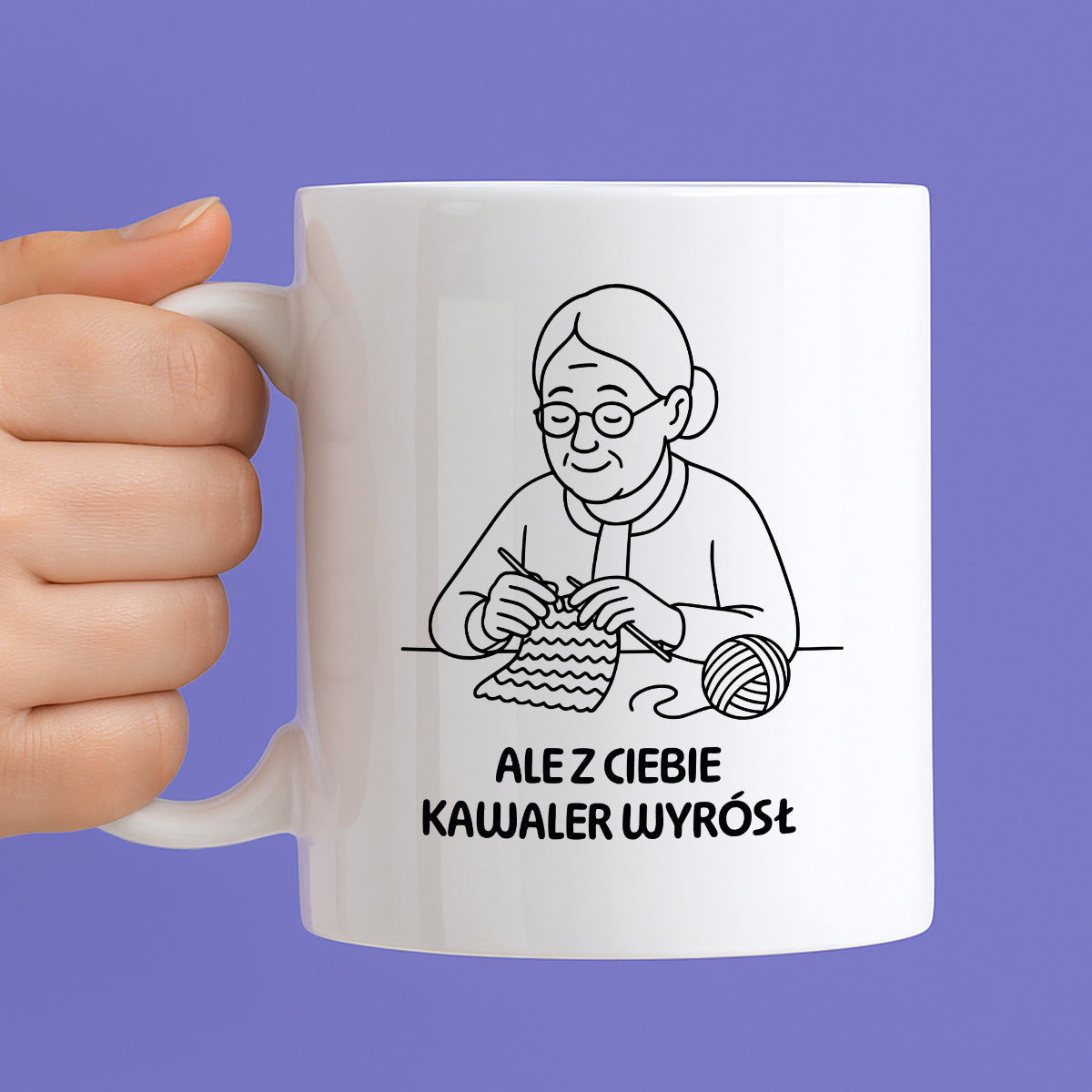Kubek dla Babci / Dziadka - "Ale z Ciebie kawaler wyrósł"