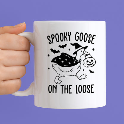 Kubek z nadrukiem "Spookie goose on the loose" HALLOWEEN 🎃