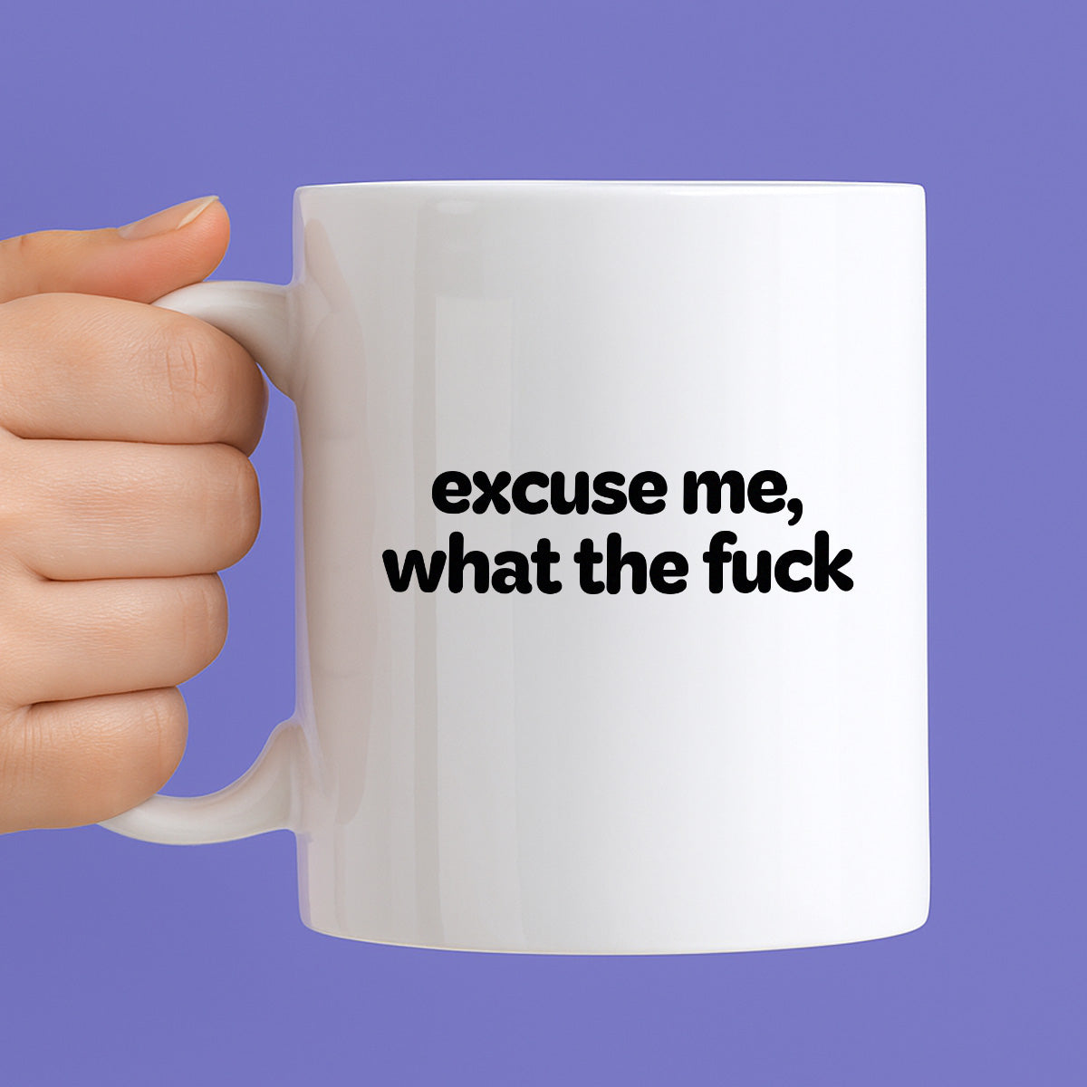 Kubek z nadrukiem - "excuse me, what the fuck"