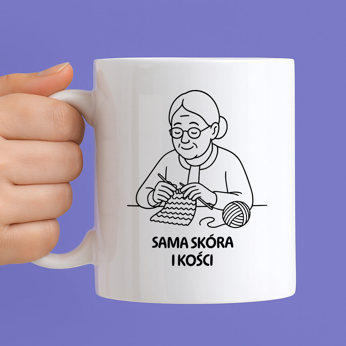 Kubek dla Babci / Dziadka - "Sama skóra i kości"