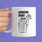 Kubek świąteczny z GĄSKĄ - "WESOŁYCH ŚWIĄT"