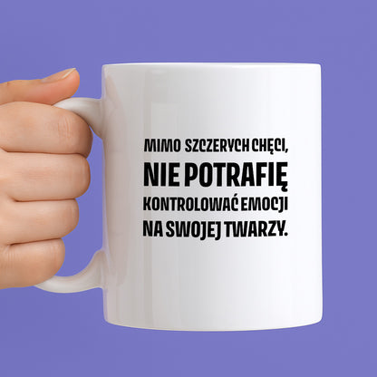 Kubek z nadrukiem - "Mimo szczerych chęci"