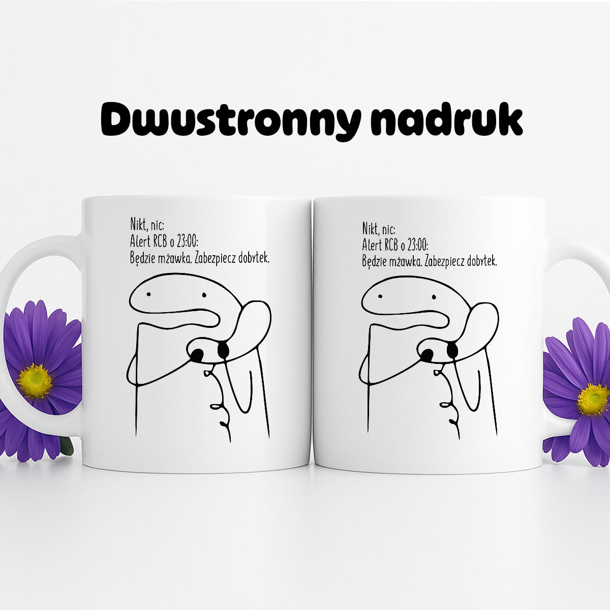 Kubek z nadrukiem - MEM - "Alert RCB"