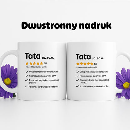 Kubek z nadrukiem - "Tata spółka z o.o."