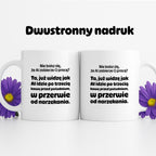 Kubek z nadrukiem - "Nie boisz się, że AI zabierze Ci pracę?"