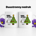 Kubek świąteczny mem "Bombki już wiszą"