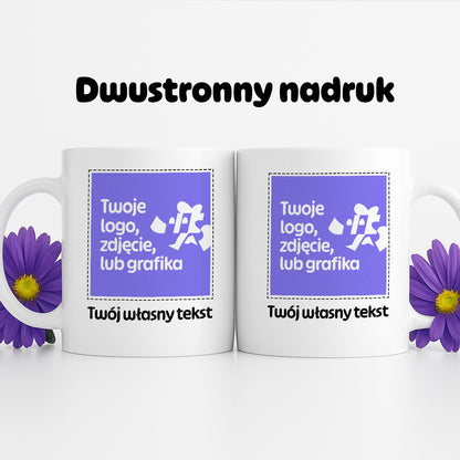 Kubek spersonalizowany z własnym zdjęciem / grafiką i podpisem