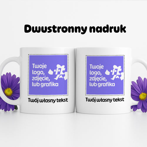 Kubek spersonalizowany z własnym zdjęciem / grafiką i podpisem