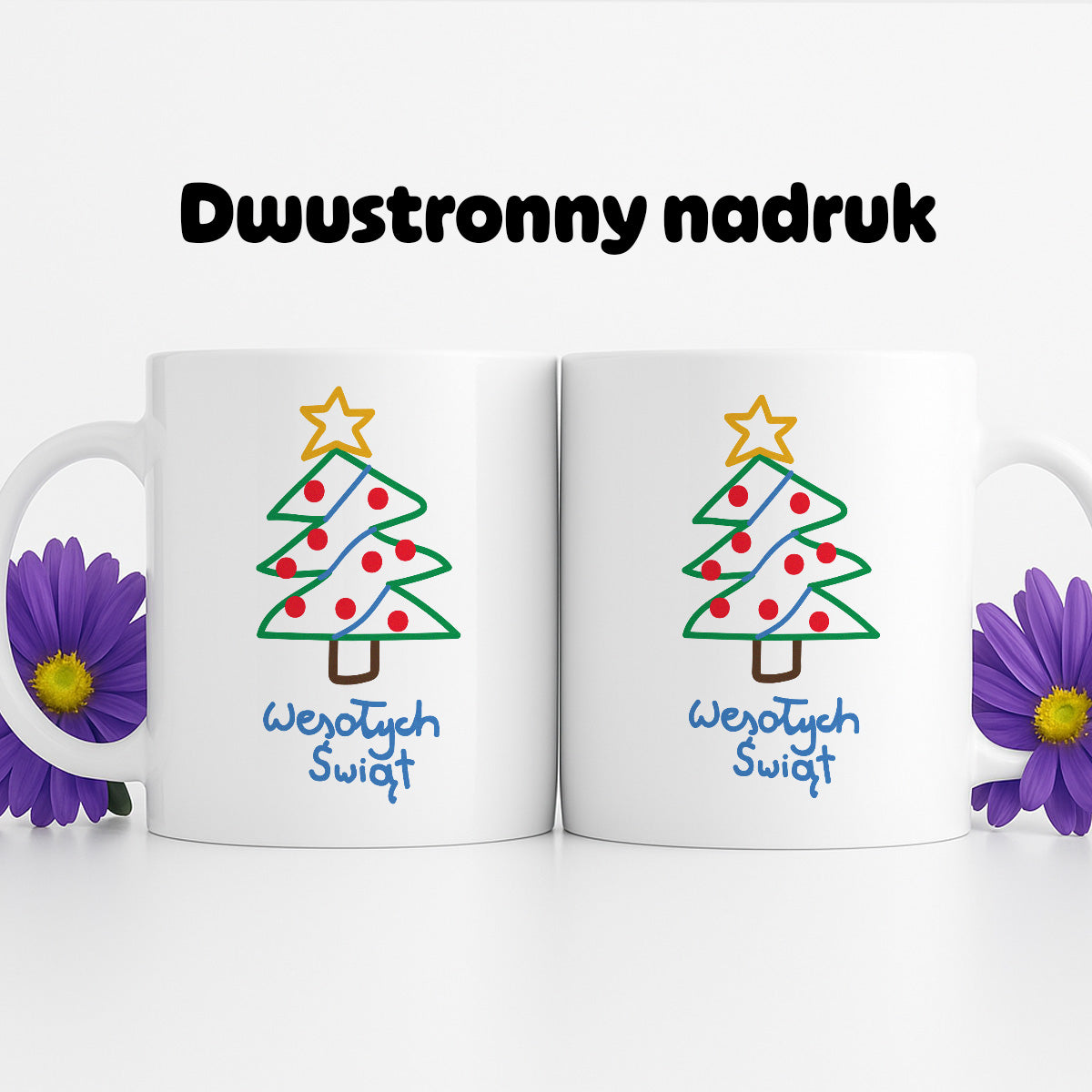 Kubek świąteczny śmieszny "Wesołych Świąt" PAINT