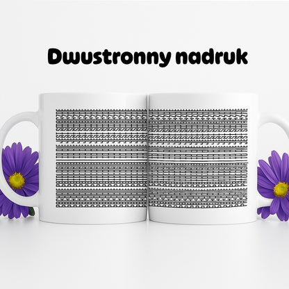 Kubek z nadrukiem - INCOGNITO / WZOREK - "Pachnie patologią i to nie jest smaczne" [CZARNY]