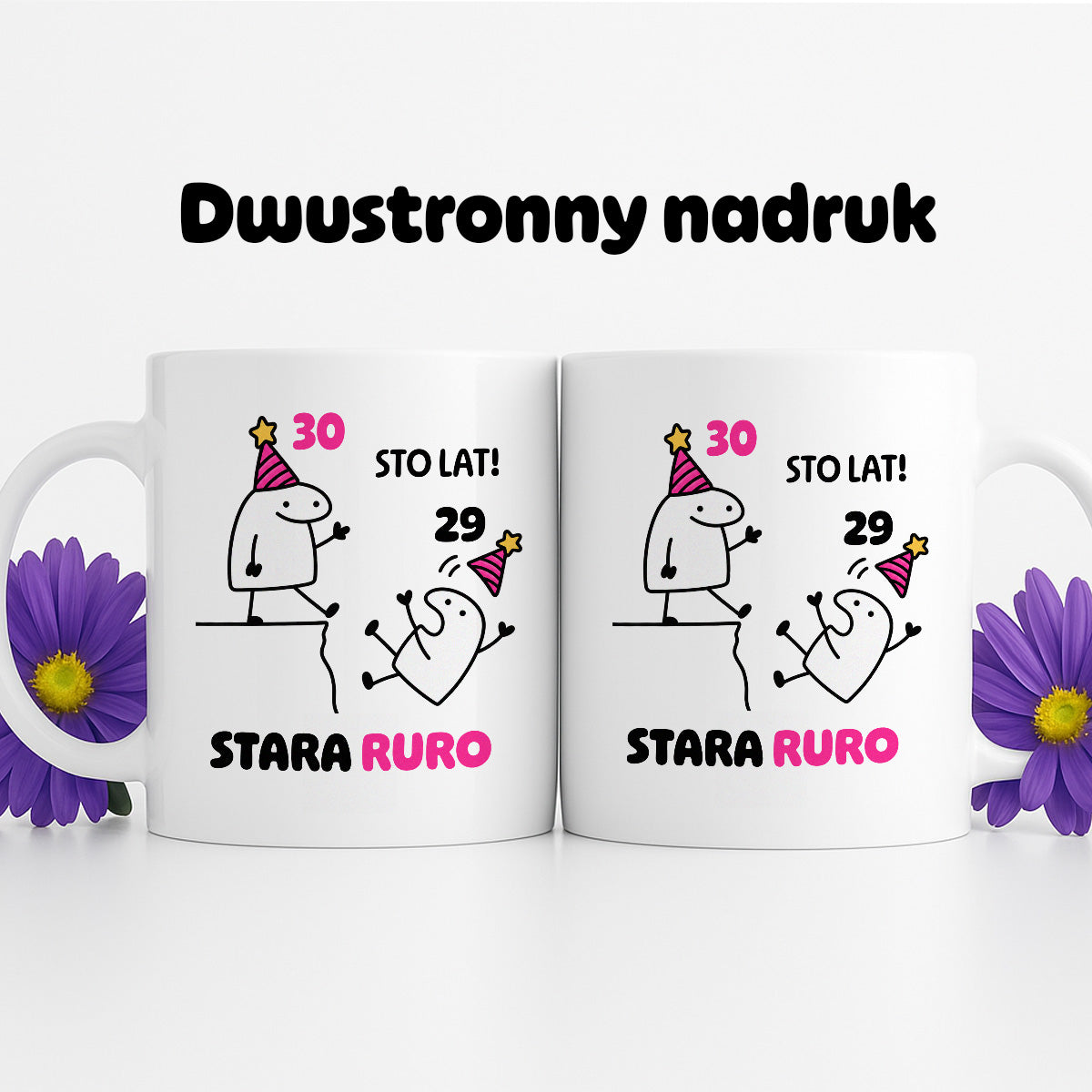 Kubek z nadrukiem "STO LAT! STARA RURO" [dowolny wiek]
