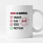 Kubek świąteczny z Mikołajem "2025 w skrócie" I
