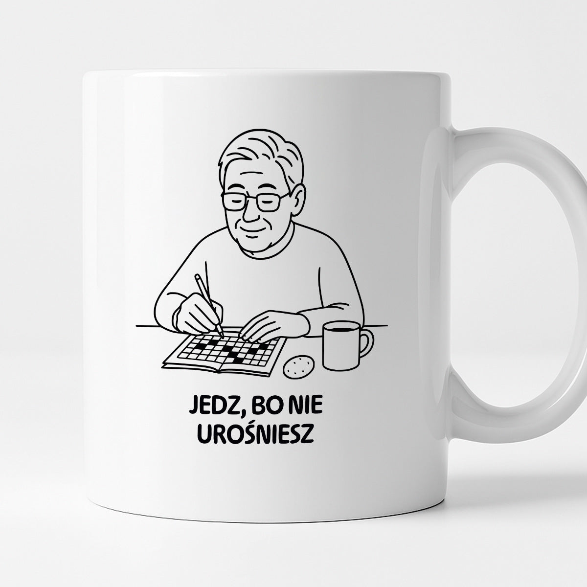 Kubek dla Babci / Dziadka - "Jedz, bo nie urośniesz"