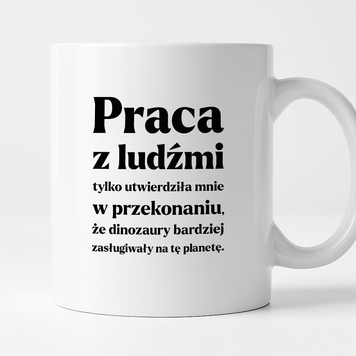 Kubek z nadrukiem - "PRACA Z LUDŹMI"