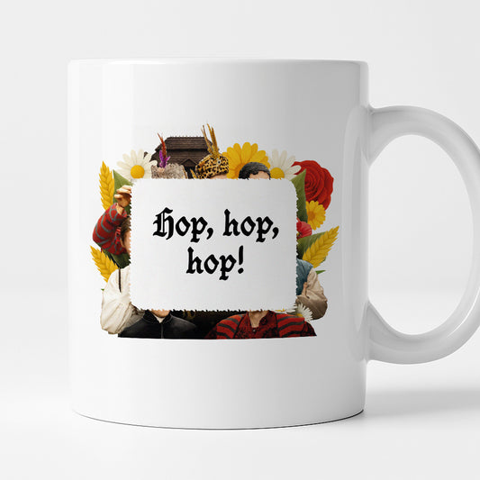 Kubek z nadrukiem "Hop, hop, hop!" NOWE 1670