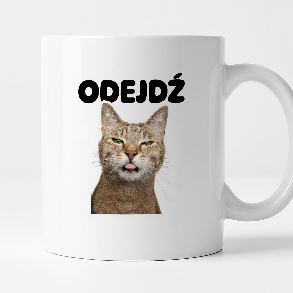Kubek z nadrukiem - "Odejdź" KOT