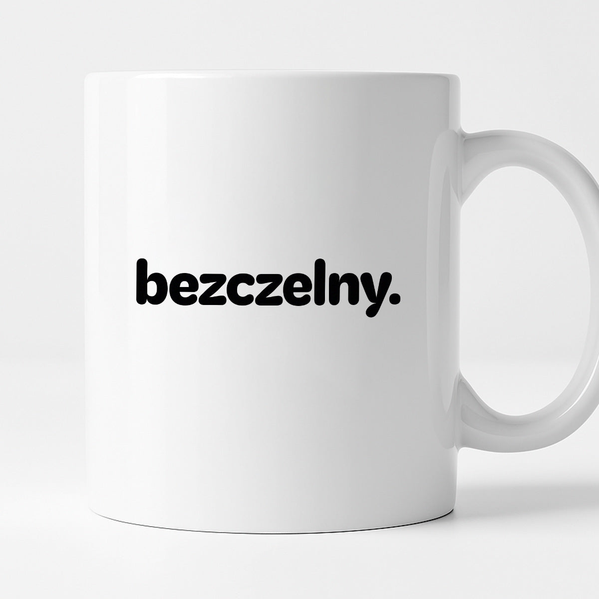 Kubek z nadrukiem - "bezczelny."