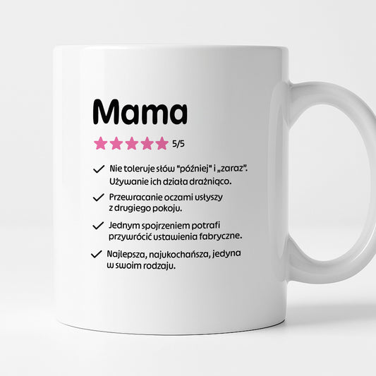 Kubek z nadrukiem - "Mama 5/5"