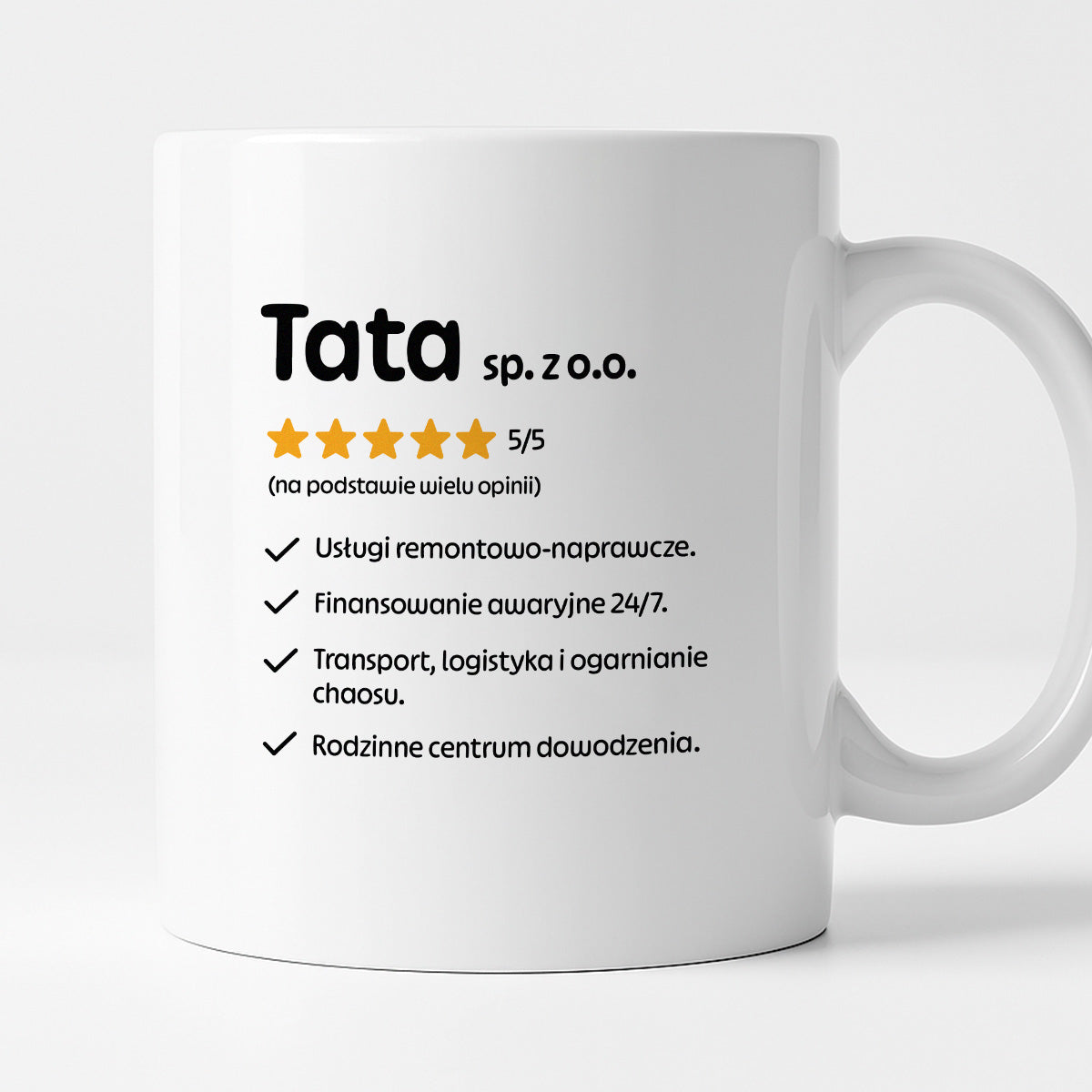 Kubek z nadrukiem - "Tata spółka z o.o."