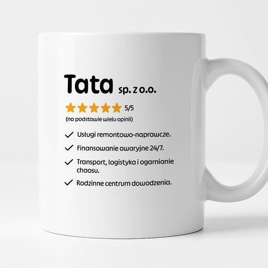 Kubek z nadrukiem - "Tata spółka z o.o."