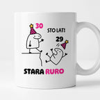 Kubek z nadrukiem "STO LAT! STARA RURO" [dowolny wiek]