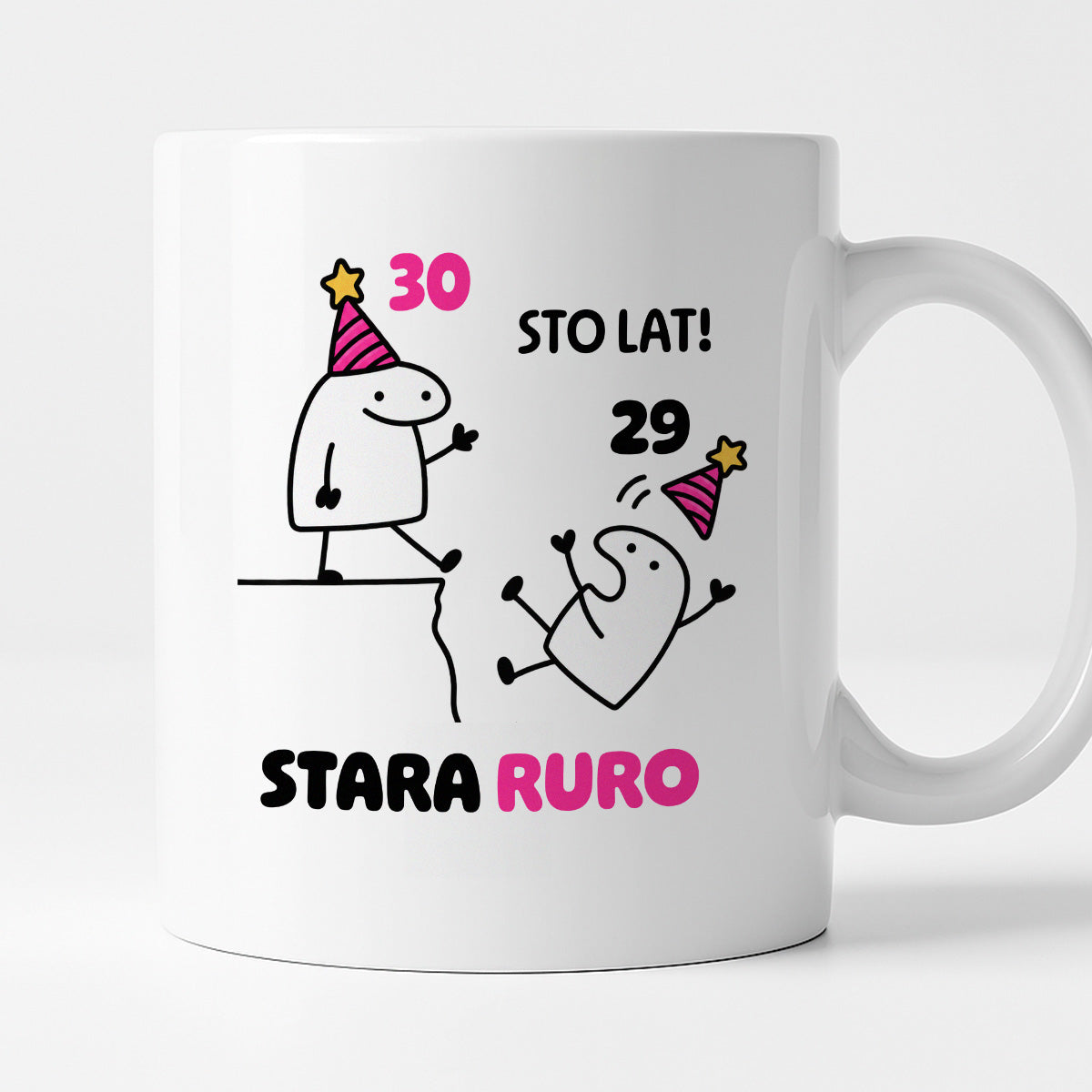Kubek z nadrukiem "STO LAT! STARA RURO" [dowolny wiek]