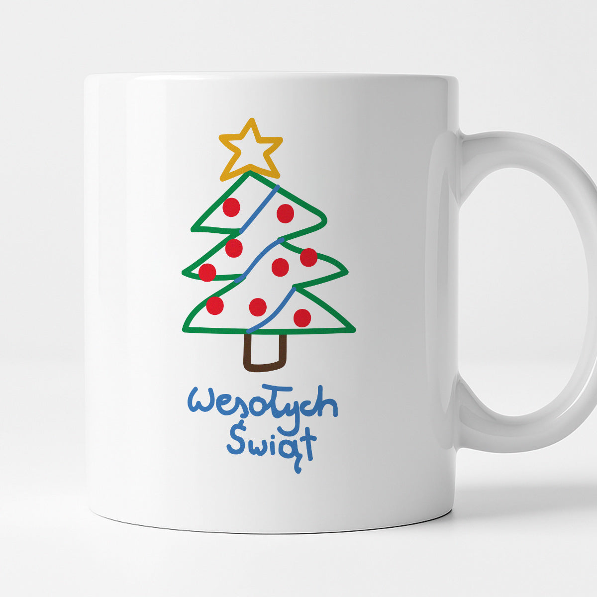 Kubek świąteczny śmieszny "Wesołych Świąt" PAINT