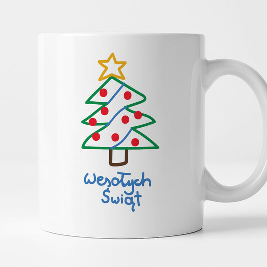 Kubek świąteczny śmieszny "Wesołych Świąt" PAINT
