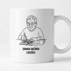 Kubek dla Babci / Dziadka - "Sama skóra i kości"