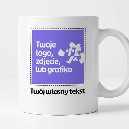 Kubek spersonalizowany z własnym zdjęciem / grafiką i podpisem