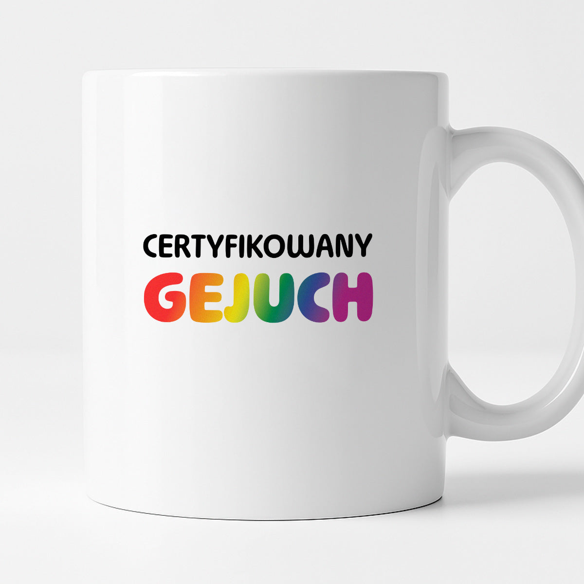 Kubek z nadrukiem - "Certyfikowany gejuch"