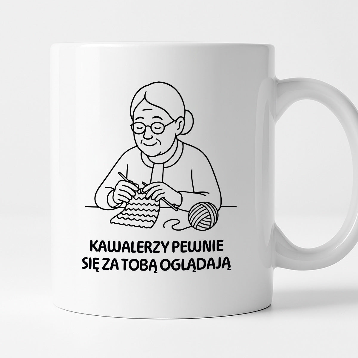 Kubek dla Babci / Dziadka - "Kawalerzy pewnie się za Tobą oglądają"
