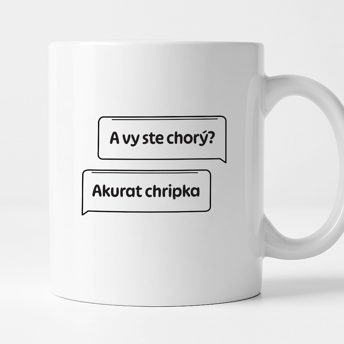 Kubek z nadrukiem - "A vy ste chorý?" ORYGINAŁ CZ