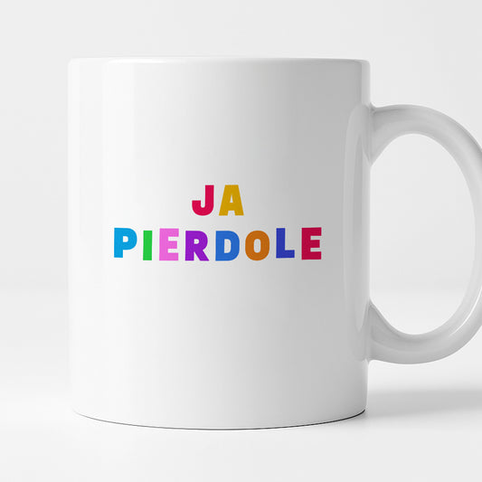 Kubek z kolorowym nadrukiem "ja pierdole"