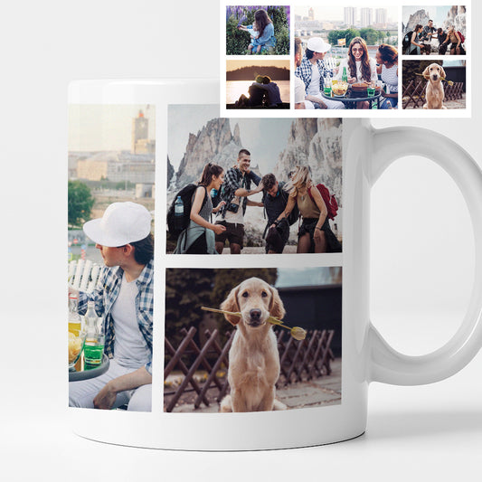 Kubek spersonalizowany ze zdjęciami - 5 zdjęć
