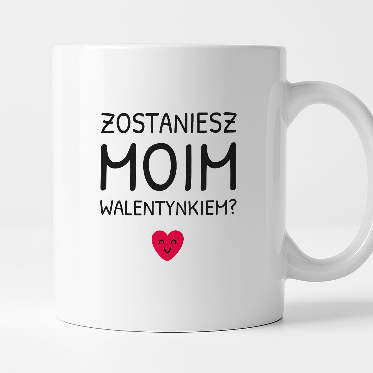 Kubek z nadrukiem - "Zostaniesz moim Walentynkiem?"