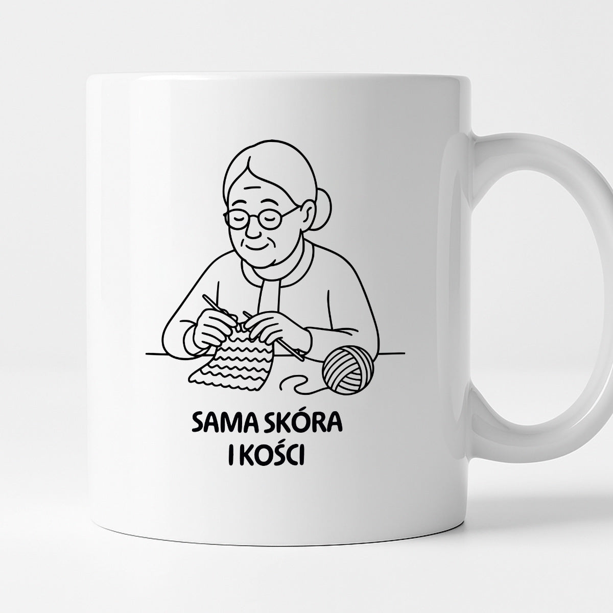 Kubek dla Babci / Dziadka - "Sama skóra i kości"