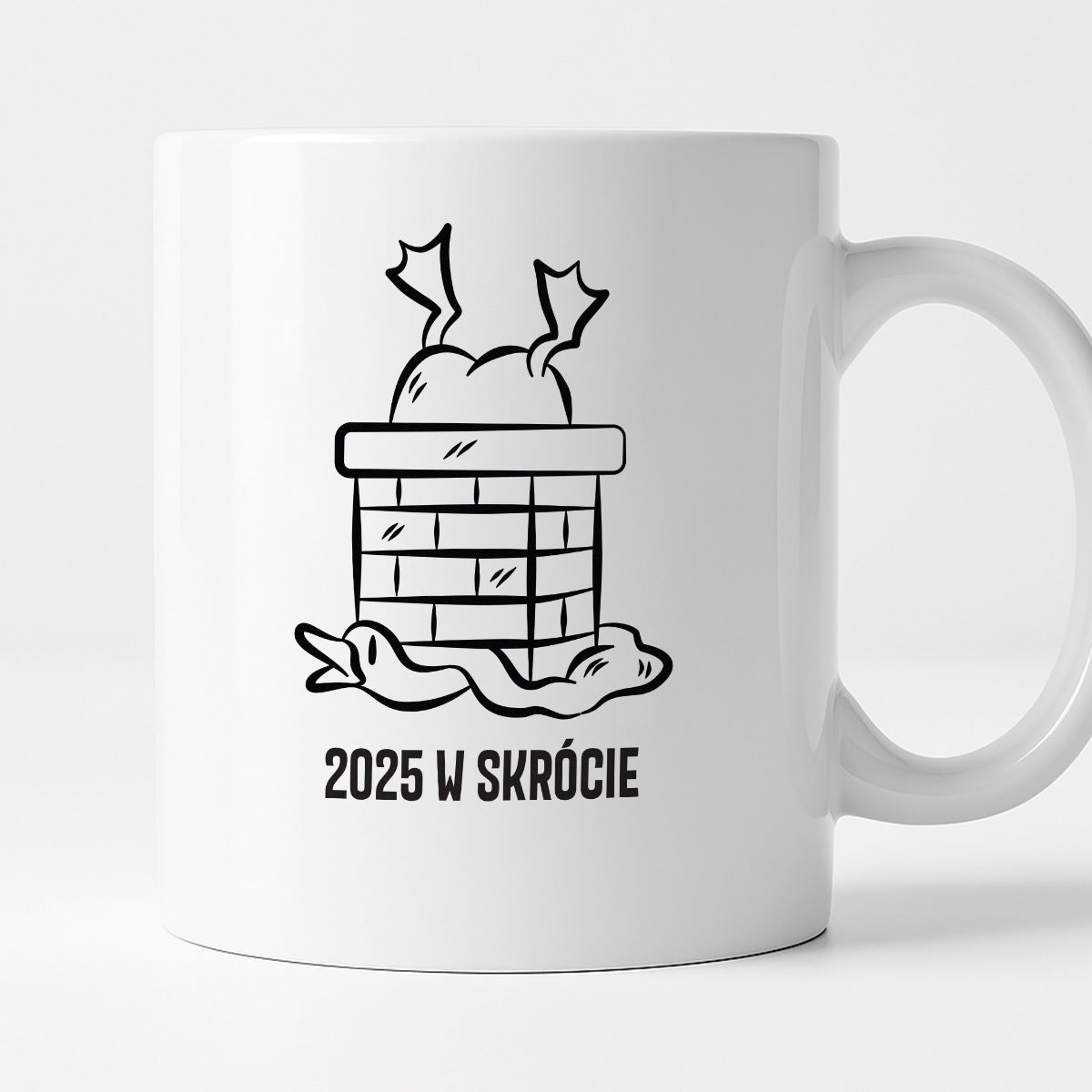 Kubek świąteczny z GĄSKĄ - "2025 W SKRÓCIE"