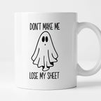 Kubek z nadrukiem "Don't make me loose my sheet"