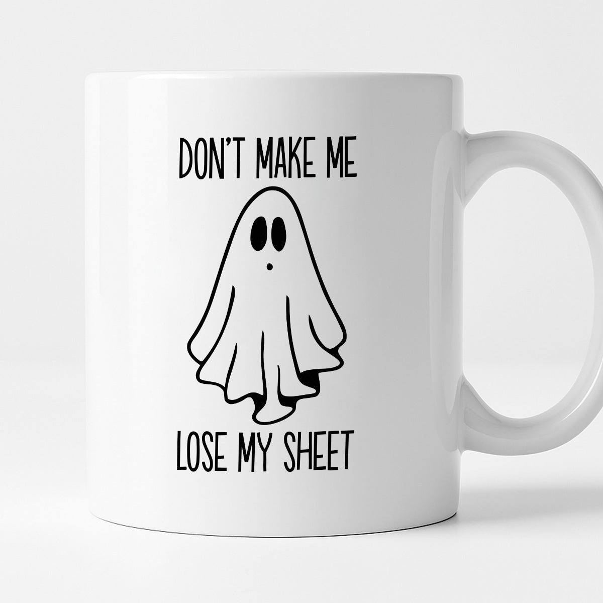 Kubek z nadrukiem "Don't make me loose my sheet"