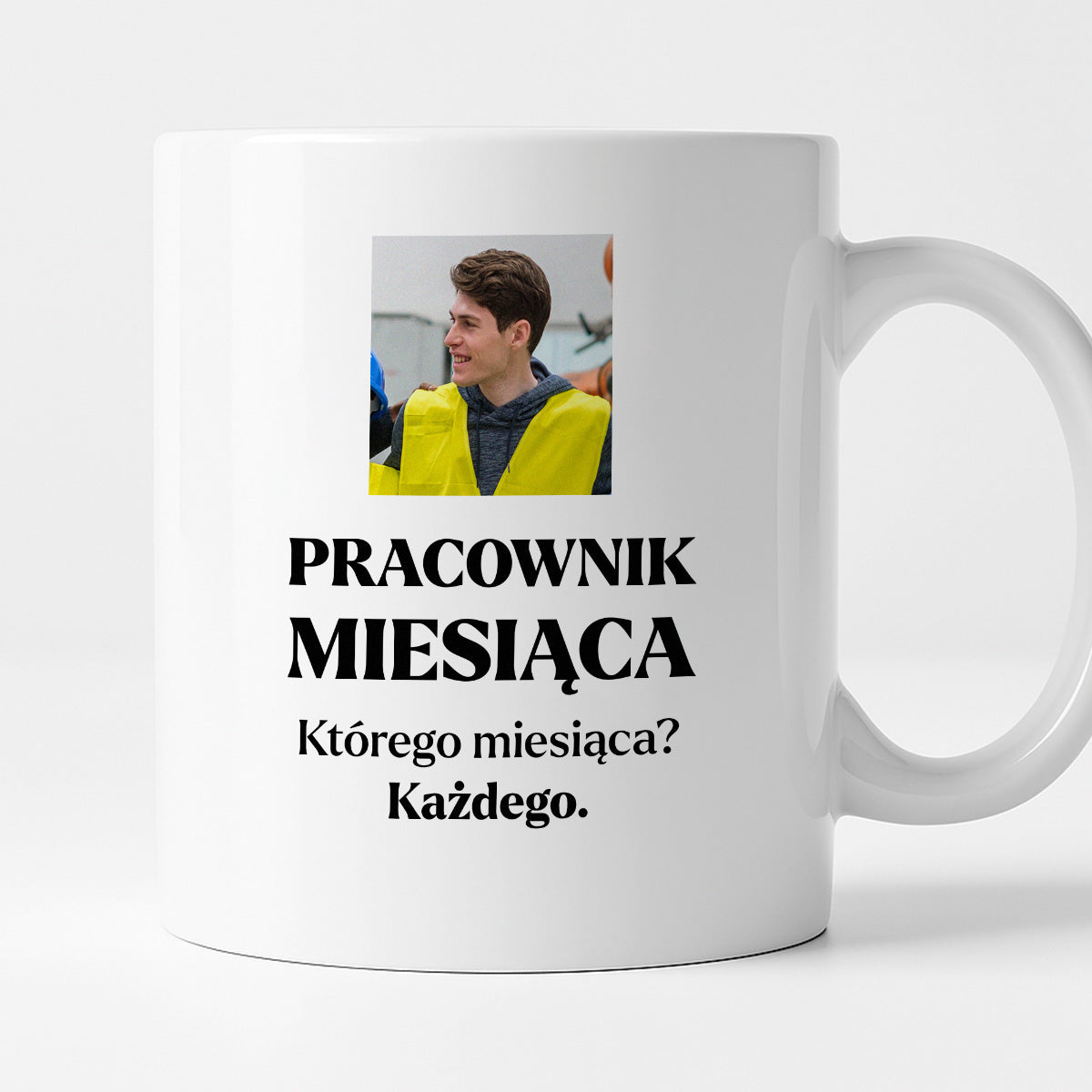 Kubek z nadrukiem - "Pracownik miesiąca ze zdjęciem"