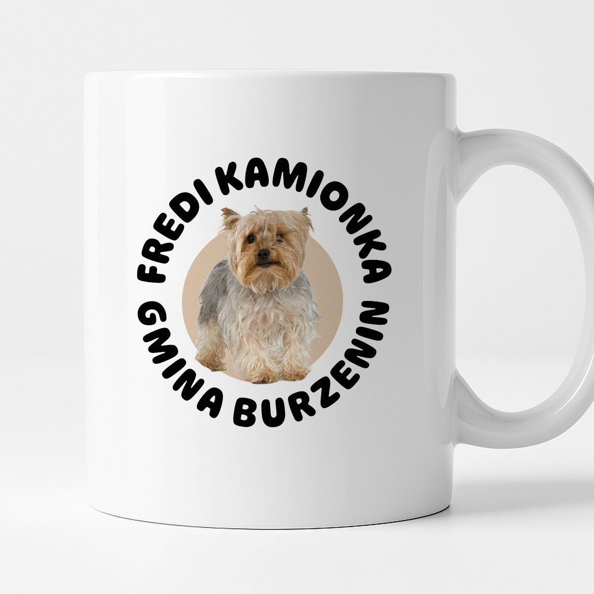 Kubek z nadrukiem - "Fredi Kamionka Gmina Burzenin"