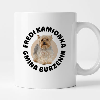 Kubek z nadrukiem - "Fredi Kamionka Gmina Burzenin"