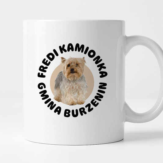 Kubek z nadrukiem - "Fredi Kamionka Gmina Burzenin"