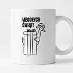 Kubek świąteczny z GĄSKĄ - "WESOŁYCH ŚWIĄT"