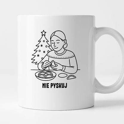 Kubek świąteczny z cytatem MAMY - "Nie pyskuj"
